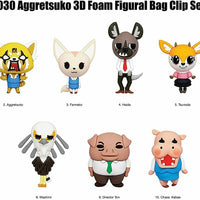 Aggretsuko 3D Foam Bag Clip
