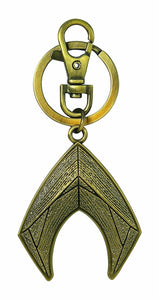 Aquaman Symbol Pewter Keychain