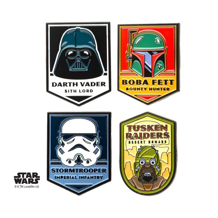Star Wars Dark Side of the Force Lapel Pin Set (4pcs)